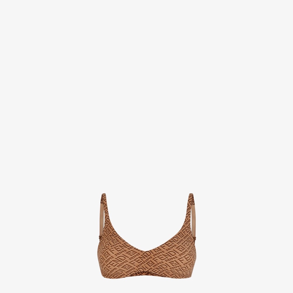 Fendi x skims skimpy scoop bra XL Tan single NWT